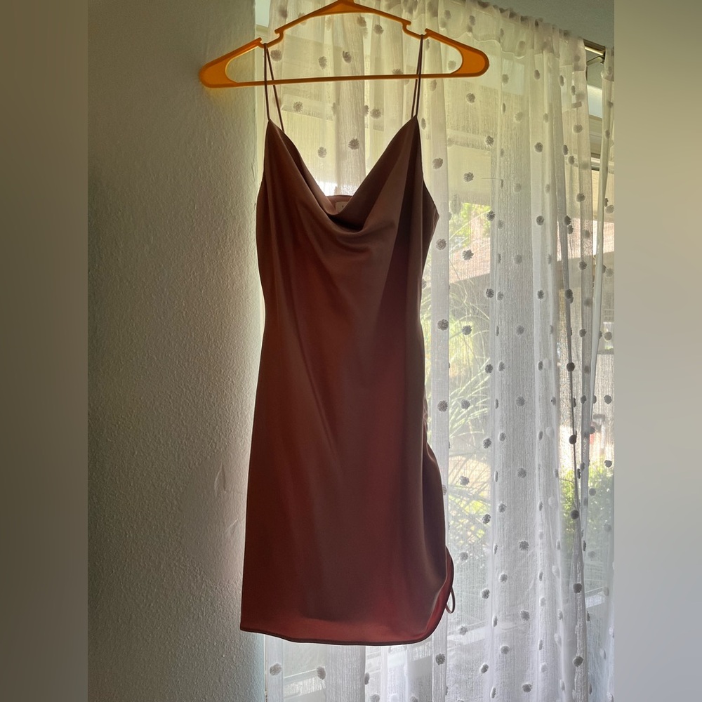 Topshop Pink Slip Dress